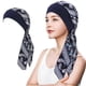 thumbnail image 2 of Soft Silky Women Turban Hat with Elastic Wide Band Vintage Printed Multiuse Bonnet Caps Headwrap for Daily Use, 2 of 5