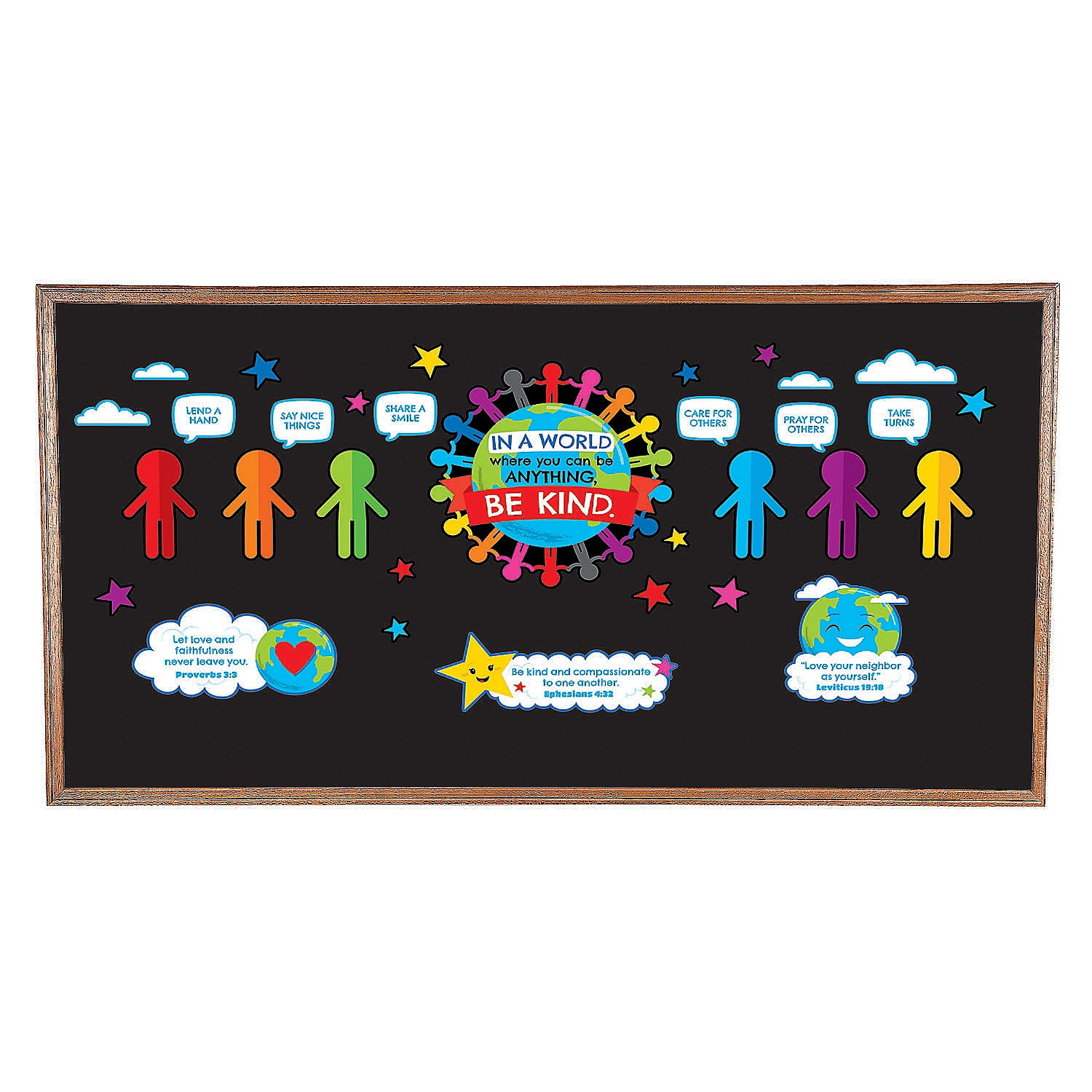 Be Kind Religious Bulletin Board Set Educational 43 Pieces