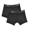 thumbnail image 2 of Bóxer Playboy para Hombre, Negro Talla M, 2 of 4