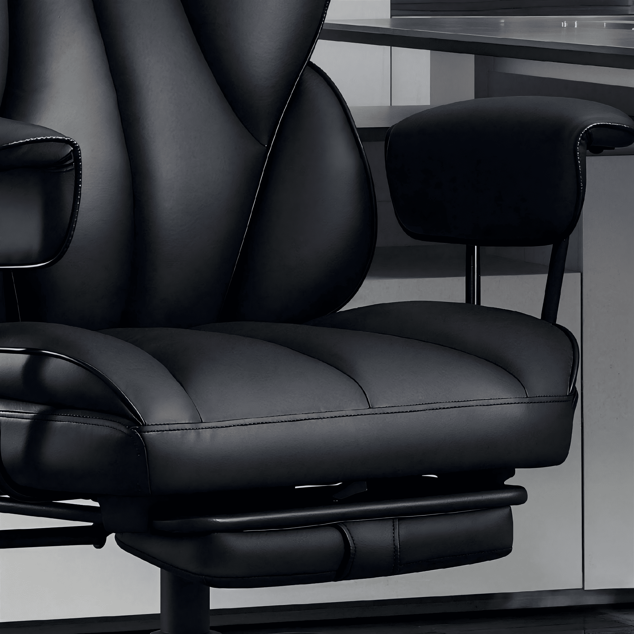 TMV Multi-Purpose Ergonomic Office Chair - High Back Desk Chair & Computer Gaming Chair with Adjustable Lumbar Support,Black