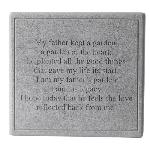Kay Berry, Inc My Father Kept a Garden Square Memorial Stone - Walmart