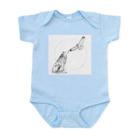 

CafePress - Wolf And Hawk Infant Bodysuit - Baby Light Bodysuit Size Newborn - 24 Months