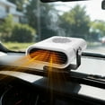 thumbnail image 4 of Car Heater, 2-In-1 Multi-Function Portable,150W 12V Car Heater That Plugs Into Cigarette Lighter, Portable Windshield Defogger And Defroster, 360° Free Adjustment, Quick Heating Defrost And Defogging, 4 of 5