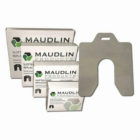 Maudlin Products Slotted Shim D-5 x 5" x 0.025", Pk20 MSD025-20