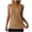 Khaki, variant on Women's Sleeveless V-Neck Tank Top Ribbed Casual Vest Wide Shoulder Layering Cami Basic Top Trendy Textured Summer Work Blouse