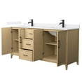thumbnail image 2 of Wyndham Collection WCH717172DWBWCUNSMXX Elan 72" Free Standing Double Basin Vanity Set -, 2 of 7