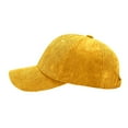 thumbnail image 5 of MIASHUI Men Women Corduroy Baseball Cap Outdoor Casual Sun Hat,Yellow,One Size, 5 of 8