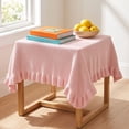thumbnail image 5 of Cadancy Knitted Blanket Cotton Ruffled Edge Lightweight Throw for Couch Sofa Bed Decorative Soft Warm Cozy Home Living Room Bedroom All Season Coverlet Decor, 5 of 6
