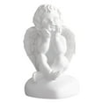 thumbnail image 2 of Resin White Angel Statue Desktop Decor Collection Window Cupid Angel Decor Props Christmas holding face, 2 of 8