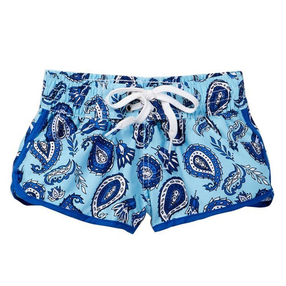 Azul Swimwear - Azul Girls Blue Nouveau Paisley Stretchy Waist Swim ...