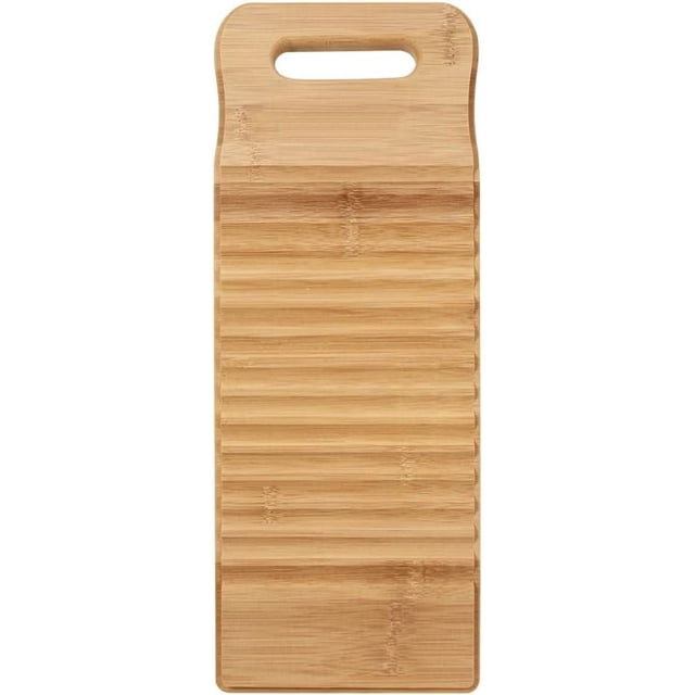1 pieza de tabla para lavar ropa de bambú y madera, tabla para lavar ropa de madera, tabla para lavar ropa grande, cuarto de lavado 40 * 15 * 2 cm Sincero Electrónica