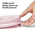 thumbnail image 5 of OXO Tot Baby and Toddler Stick and Stay Suction Divided Plate for 6+ Months - Blossom, 5 of 8