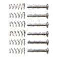 thumbnail image 1 of Tornillos de bobina simple Sunnimix para guitarra eléctrica de 3x6 piezas + juego de Resortes plateado Tornillos para pastillas de guitarra eléctrica, 1 of 6