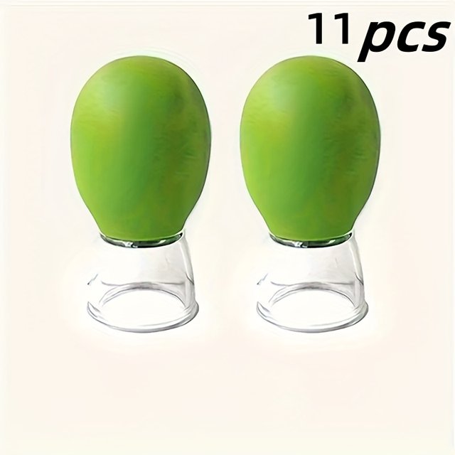 HLONK 11pcs Facial Cupping Set - Manual Massage Cups Face Back Arms