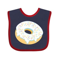 Inktastic White Donut with Sprinkles Boys or Girls Baby Bib
