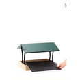 thumbnail image 4 of Birds Choice Green and Beige Fly-Thru Platform Bird Feeder, 4 of 10