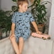 thumbnail image 4 of Fotbe Dolphins Pijama Estampada de 2 Piezas para Niños – Ropa de Dormir de Manga Corta Cómoda para Niños y Niñas, Camiseta y Shorts de Algodón-Small, 4 of 6