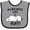 Heather and Black, variant on Inktastic Pyrenees Life is Ruff Great Pyrenees Boys or Girls Baby Bib