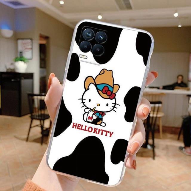 2024 Case For Realme 8 4G Shell 8 5G Bag 8 PRO Cover Cute Cartoon Kuromi Rabbit Sanrio Soft Silicone Transparent Coque For Realme 8 LXY