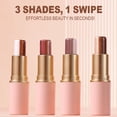thumbnail image 4 of 3-in-1 Gradient Eyeshadow Stick Cream Eyeshadow Pen 3 Colors In One Stick Long Lasting Waterproof Blendable Eye Makeup For Beginners Daily Natural Eye Look, 4 of 6