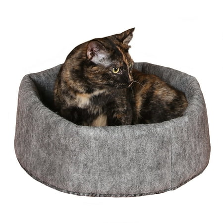 UPC: 0655199636952 | K&H Pet Products Amazin’ Snuggle Cup Gray 16 X 16 Inches