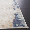 thumbnail image 3 of SAFAVIEH Phoenix Lynna Abstract Runner Rug, Ivory/Blue Rust, 2'2" x 9', 3 of 10