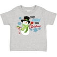 thumbnail image 3 of Inktastic Just Chillin' This Christmas Fun Snowman in Top Hat Boys or Girls Toddler T-Shirt, 3 of 5