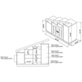 thumbnail image 6 of Furniture of America Barstead Wood Staircase Shoe Cabinet in Gray Oak, 6 of 6