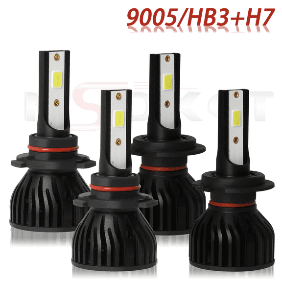 For 2005-2009 Subaru Outback LED Headlight High Low beam bulbs 6000K 4pcs