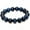 Blue, variant on K-KED Natural Multicolor Tiger's Eye Round Gemstone Beads Bracelet 7.5'' AAA++-Rose Red-10 mm
