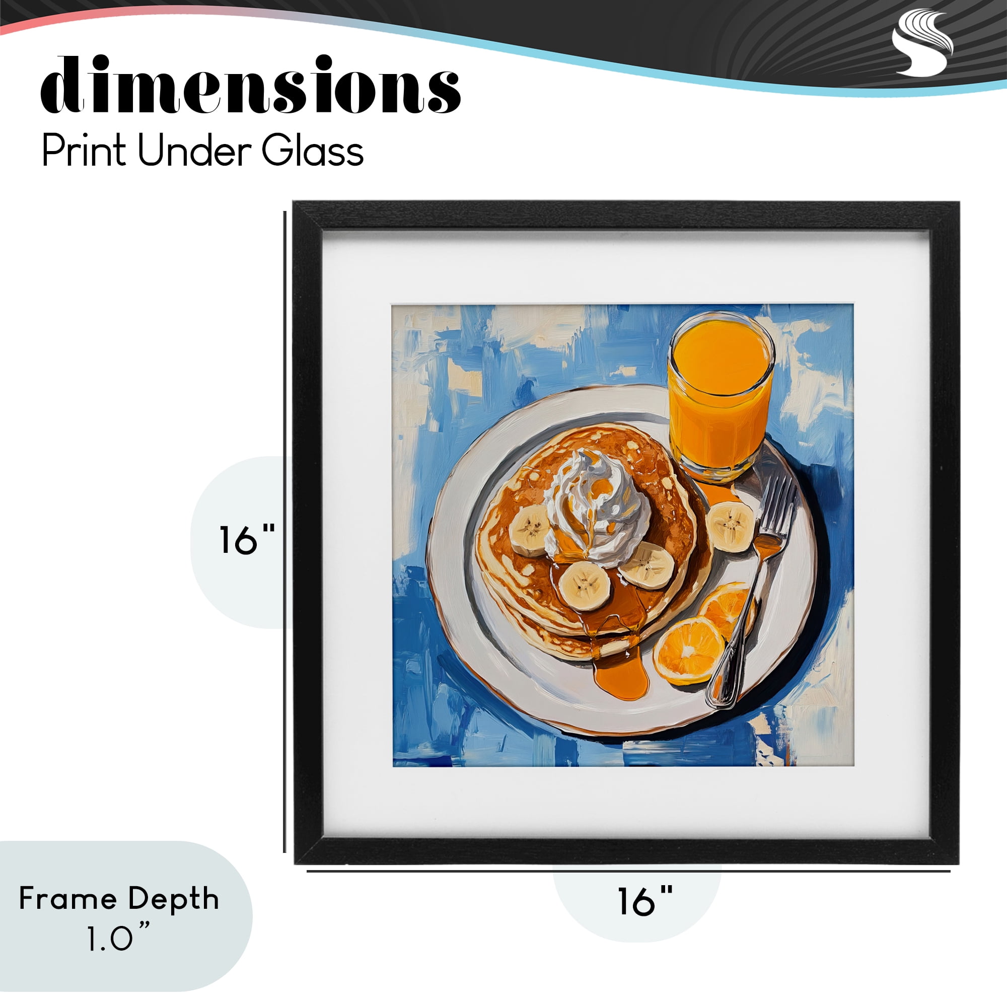 Stupell Industries Banana Bliss Sunshine Black Framed Print Under Glass, design by Tina LeCour