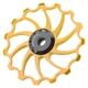 thumbnail image 3 of Polea Guía De Bicicleta, Rueda Guía De Alta Lubricidad Ligera 15T Para Bicicletas OTVIAP Oro, 3 of 8