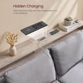 thumbnail image 6 of Nordic Hygge 70.9 in. Console Table with Built-In Charging Station, Heather Greige & Ink Black, 6 of 8