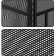 thumbnail image 6 of Fireplace Screen 3 Panel Wrought Iron 48"(L) x 29"(H) Spark Guard Cover(Sanded Black), 6 of 15