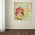 thumbnail image 2 of Trademark Fine Art 'Big Eyed Girl Cloudy Day' Canvas Art by Wyanne, 2 of 3