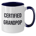 thumbnail image 2 of Funny Grandpop Gifts from Friends and Family - Certified Grandpop Two Tone Coffee Mug for Father's Day, 2 of 4