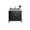 Brown, variant on 36-Inch Gray Cabinet Single Sink With White Stripes Counter Top - Laviva