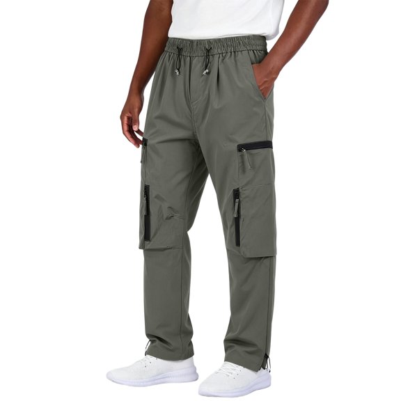 Mens Gym Pants Jerdar Men's Softshell Hiking Pants Waterproof Windproof Multi Pockets Polyester Straight Leg High Rise Outdoor Casual Athletic Work Long Trousers