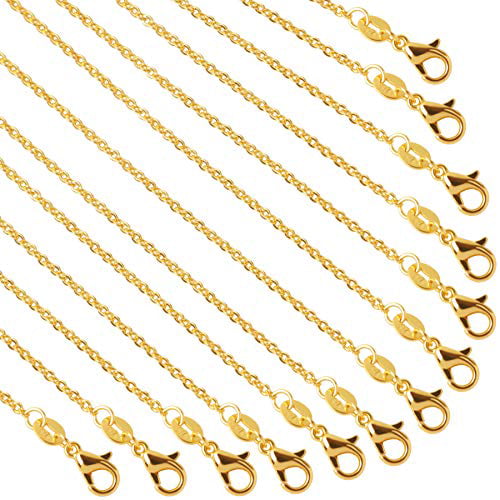 18" SILVER PLATED LINK CHAIN NECKLACES JEWELLERY MAKING CRAFT Wholesale 