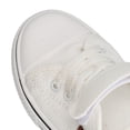 thumbnail image 4 of M Buder Zapatos Casuales de Lona Transpirable con Estampado de Dibujos Animados y Suela Suave para Niños y Niñas, Cierre Gancho y Bucle, Talla 28 (18.0 cm / 7.1 inches), Color Blanco, 4 of 9