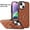 Brown, variant on Jiahe Cover For iPhone 14 Plus 6.7 inch,Shockproof Rugged 360° Rotation Finger Ring Holder Kickstand Case Cover,Black