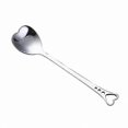 thumbnail image 5 of Set of 2 Heart-Shaped Stirring Spoons for Coffee and Tea, 5 of 5