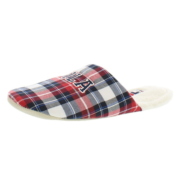 Fila Interim Slippers Collegiate Womens Shoes Size 7, Color: Gardenia/Navy/Red