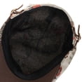 thumbnail image 4 of WITHMOONS Linen Newsboy Hat Flat Cap Floral Patteran LD3297 (Beige), 4 of 4