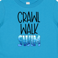 thumbnail image 4 of Inktastic Crawl Walk Swim Wave Design Boys or Girls Baby T-Shirt, 4 of 5