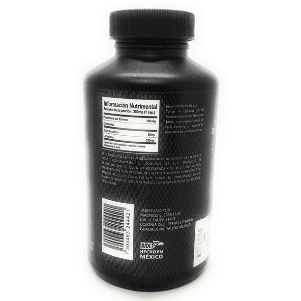 l carnitina cuando se debe tomar L-Carnitina y L-Tartrate 120 cápsulas de 250 mg Madness Lab L-Carnitina Vitamin retailer The B-12 Specific Care Size:2mg Nasal Spray