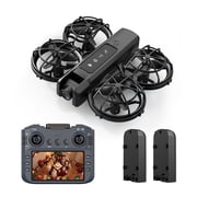 Aimlovs Mini Drone for Kids Age 8+ with 4.3" LCD Remote Screen, 720P HD Camera, Optical Flow Hover, Propeller Guards, 2 Batteries, 18 Min Flight Time