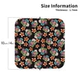 thumbnail image 2 of Leather Coasters with Heat-resistant for Drinks, Colorful Flower C Cup Coasters Cup Pad Mat for Tabletop Protection, Coffee Table, Office Desk and Housewarming Gift, 2 of 5