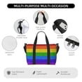 thumbnail image 3 of Travel Duffle Bag Colorful Glitter Rainbow Travel Tote Bags Carry on Luggage Waterproof Weekender Bags with Top Handle Adjustable Shoulde Strap for Travel Gym, 3 of 5