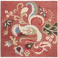 thumbnail image 6 of SAFAVIEH Blossom Bairre Floral Flame Wool Area Rug, Rust/Multi, 5' x 8', 6 of 10